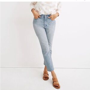 Madewell The Curvy Perfect Vintage Jean Straight Leg Light Blue 26